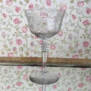 Mosque Rose Etched Glass Champagne Glass by Rock Sharp