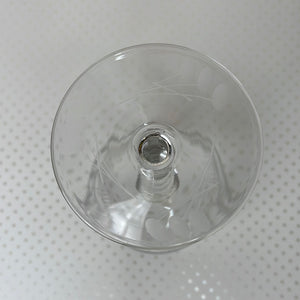 Mosque Rose Etched Glass Champagne Glass by Rock Sharp