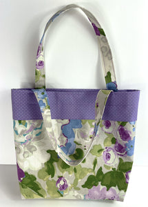 Cute Canvas Tote with Waterproof Lining